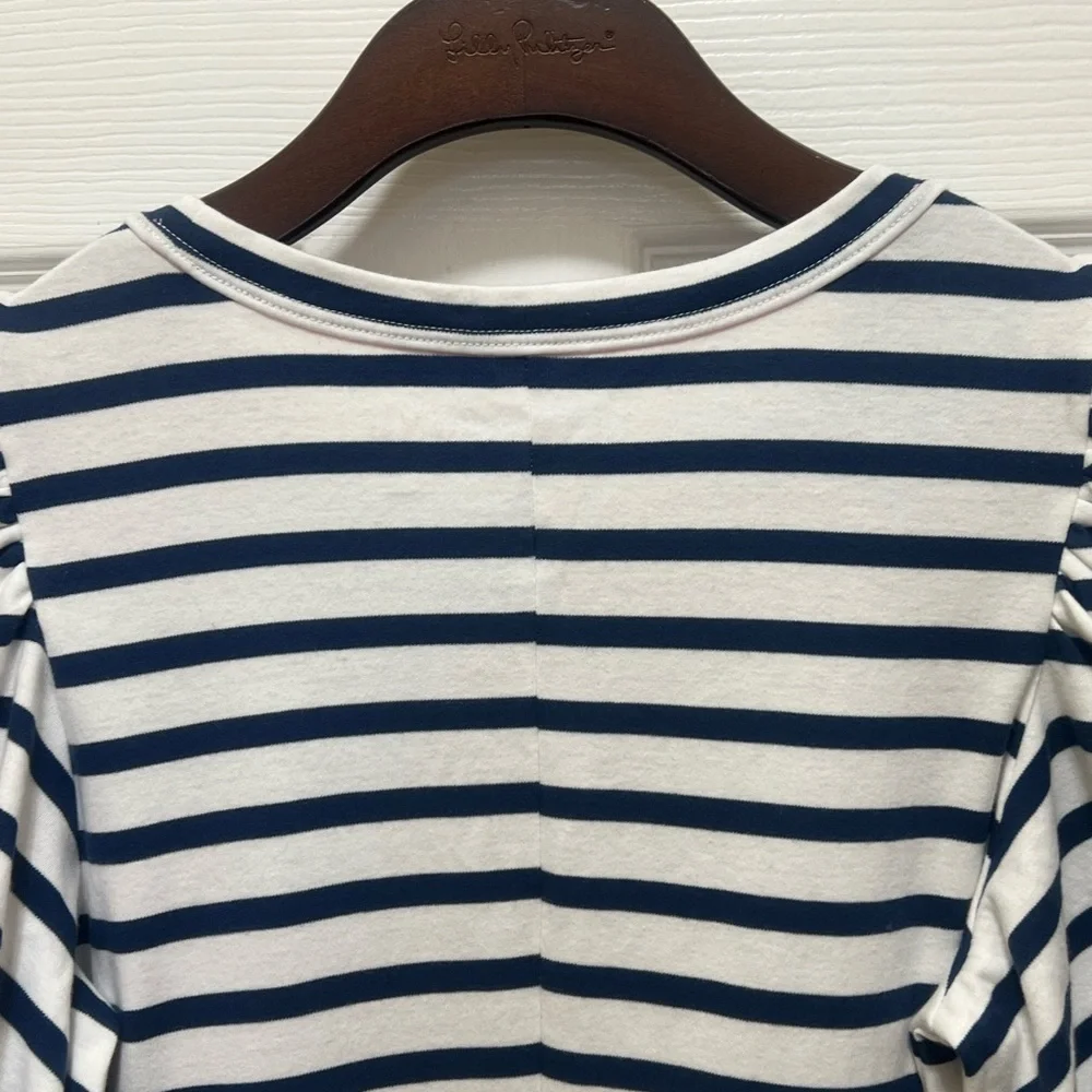 NWT XS LILLY PULITZER Anabella Dress High Tide Navy Perfect Stripe - Picture 10 of 12